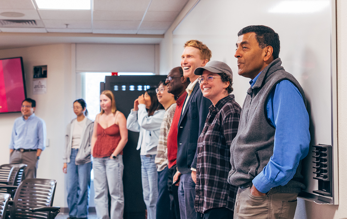 Students and faculty together at AI Kitchen at Santa Clara University